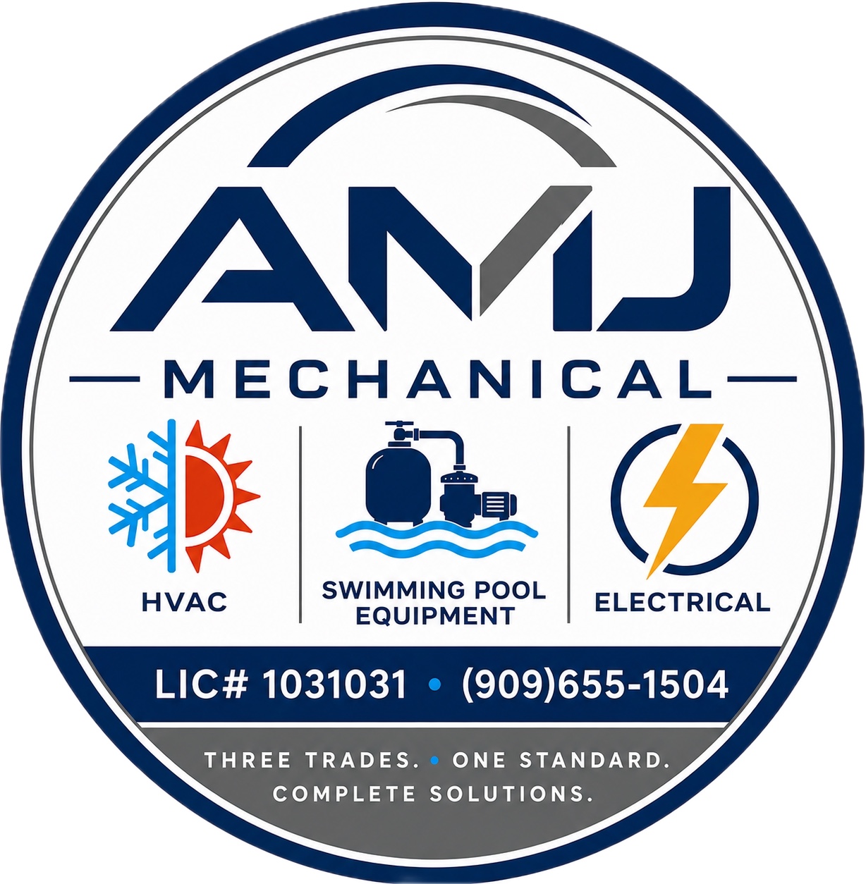 AMJ Mechanical original circular logo